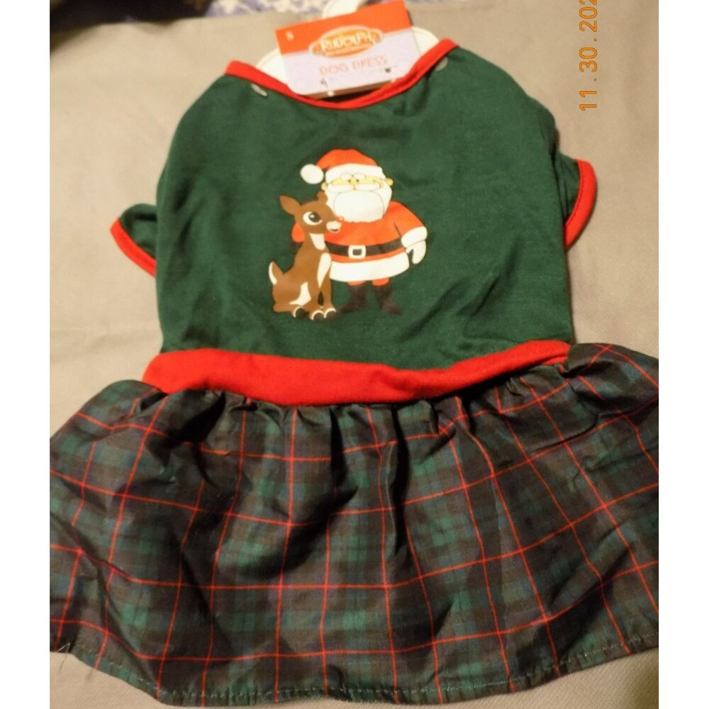 New dog pet Christmas Rudolph dress size small